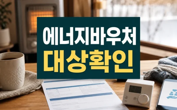 2026 에너지바우처 신청: 겨울 난방비 0원 만드는 자주 묻는 질문 정리