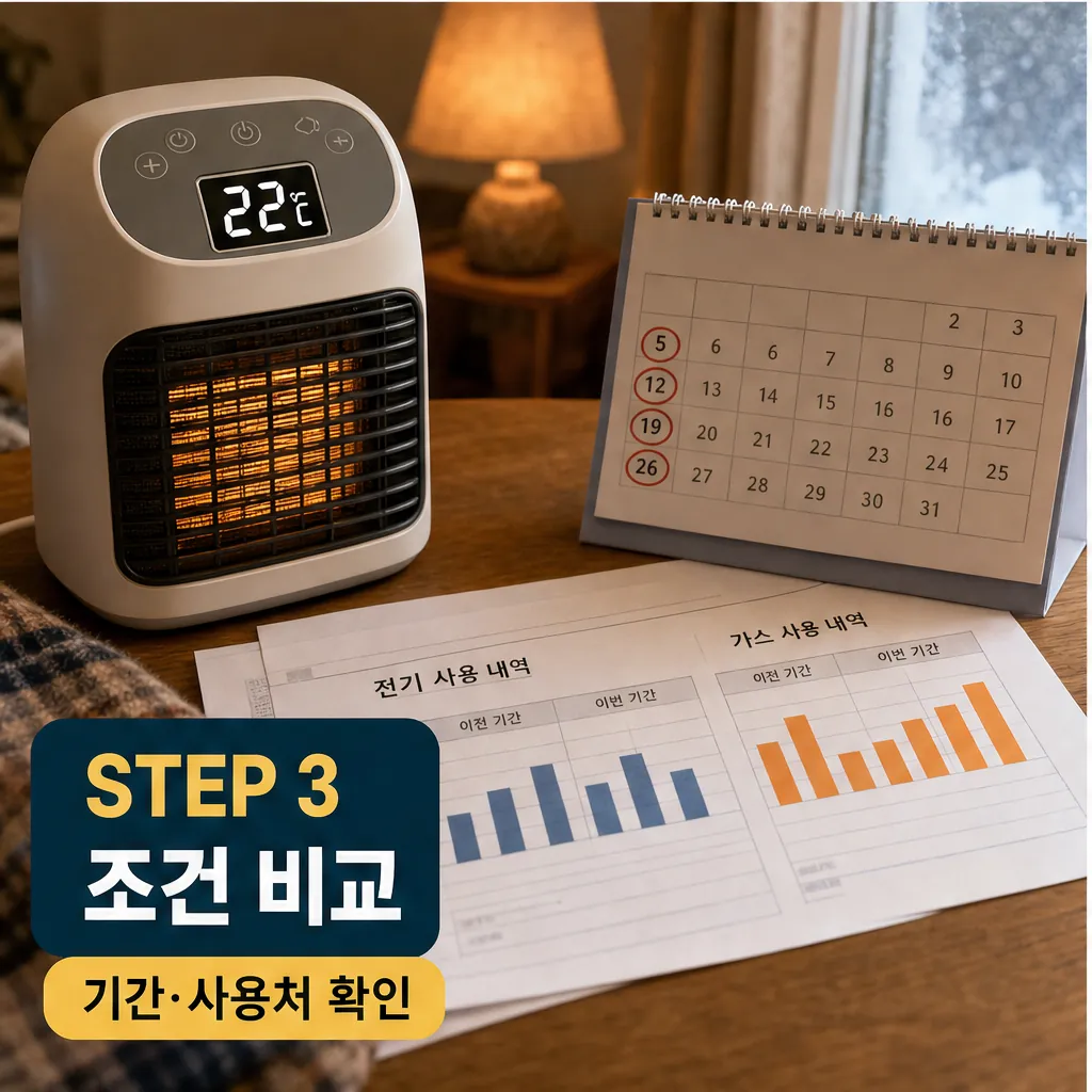 겨울 난방비 에너지바우처 사용 기간과 사용처 비교 이미지