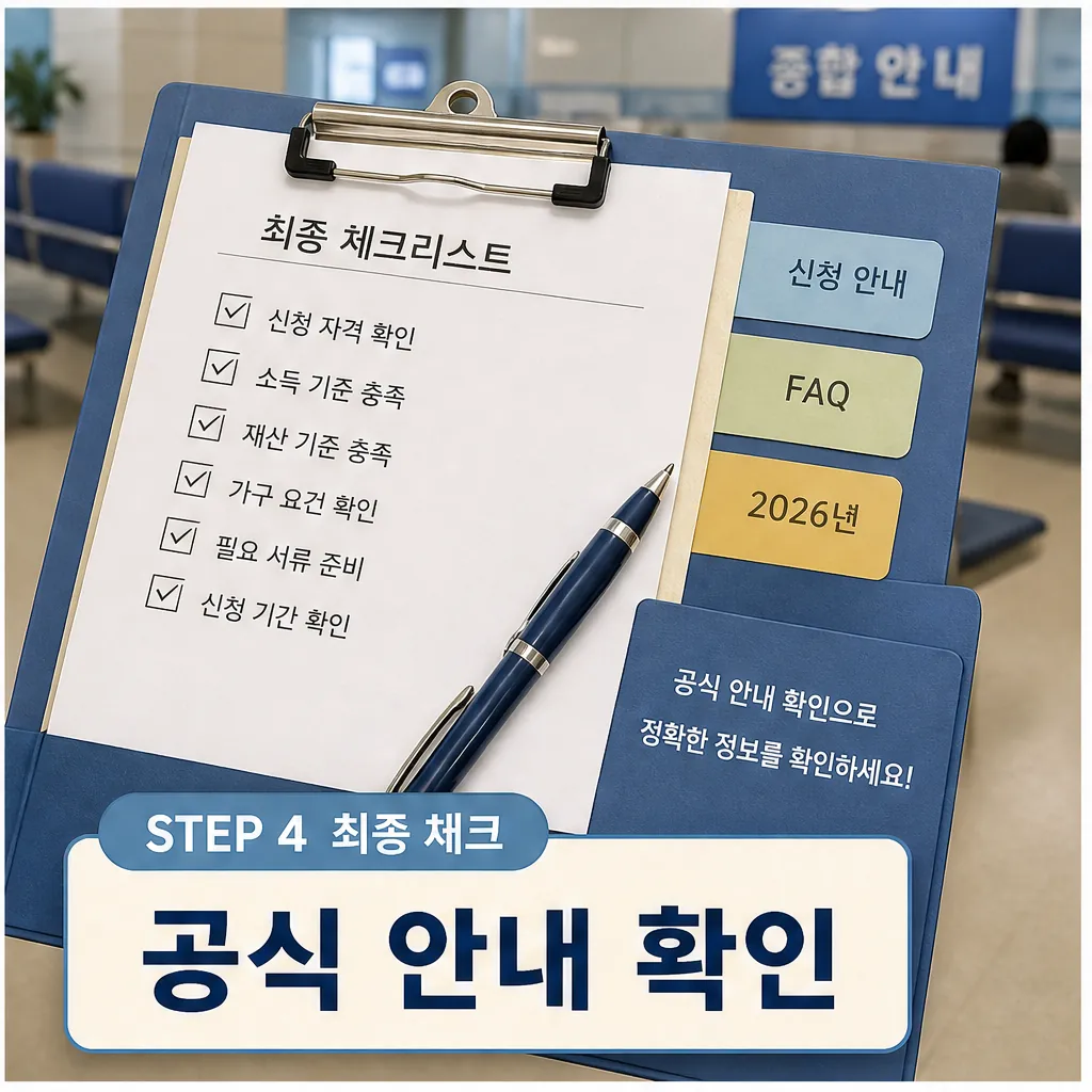 근로장려금 최종 체크와 공식 안내 확인 이미지