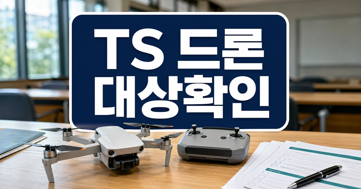 TS, 드론 임무특화교육 본격 운영…교육비 지원 확대 대상·확인 방법 대표 이미지
