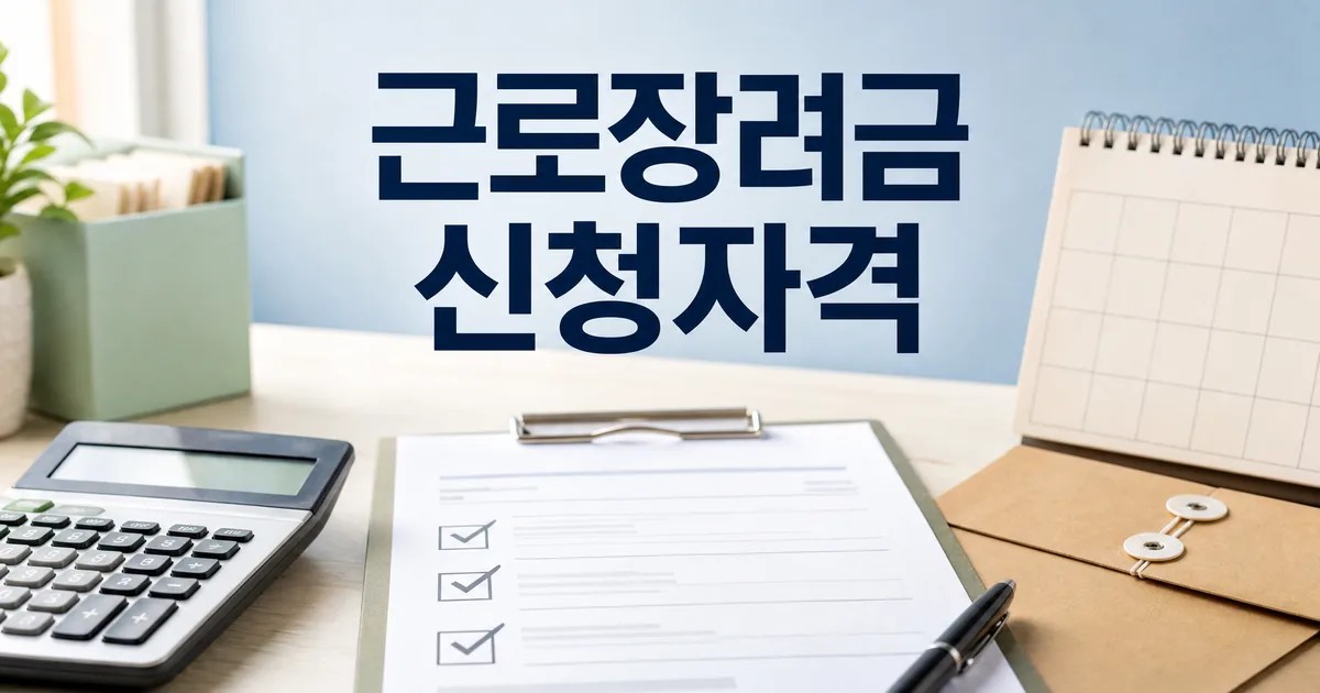 근로장려금 신청 자격을 확인하는 계산기와 체크리스트 썸네일