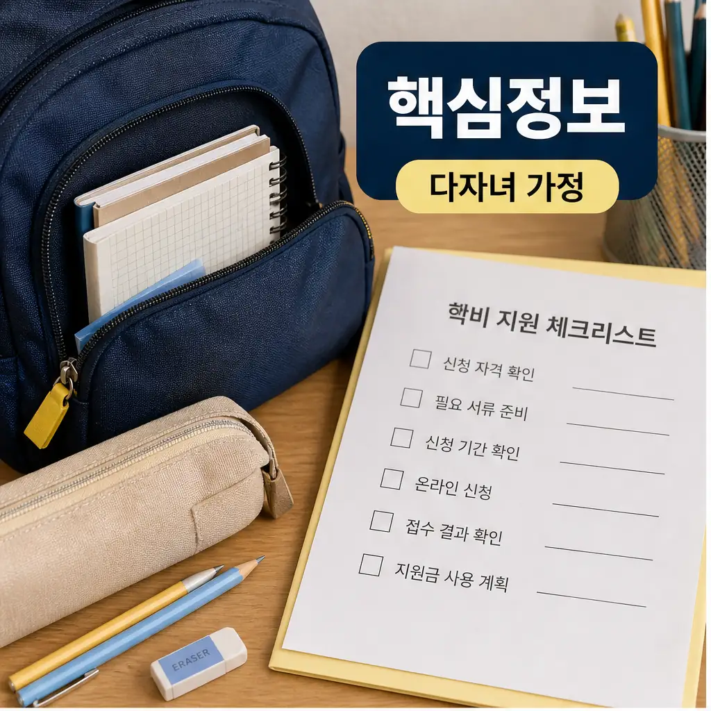 세종시교육청 다자녀 가정 학생 교육비 지원 핵심 정보 안내 이미지