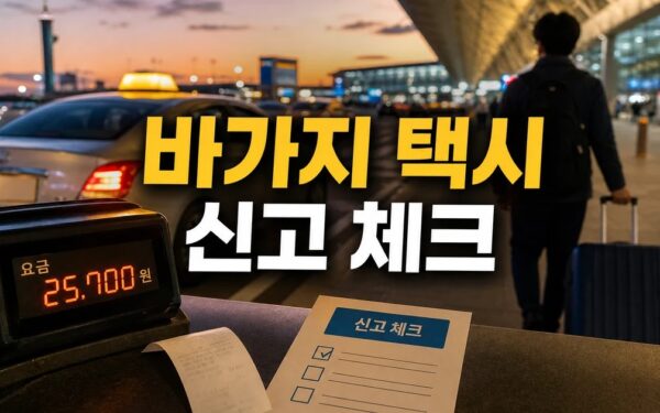 바가지 택시 경고 없이 30일 정지, 외국인 승객 신고 전 확인법