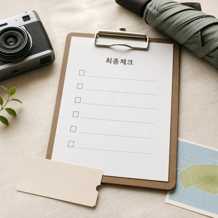 기상·기후 사진전 방문 전 준비물과 확인사항을 체크하는 이미지
