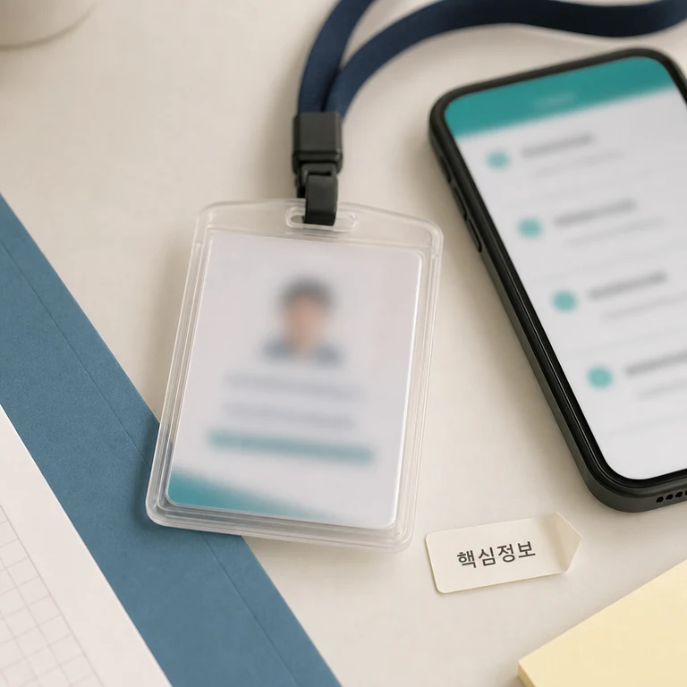 삼성전자 DX 노조 신청 핵심 정보를 확인하는 업무용 노트와 준비물 이미지