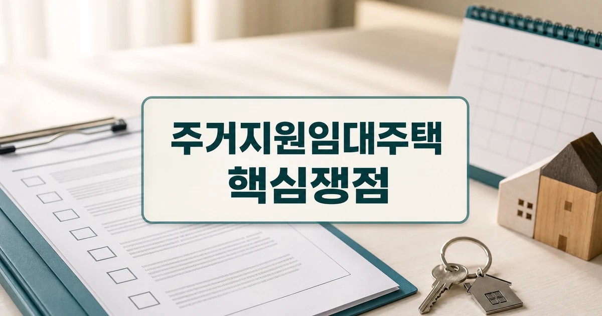 주거지원임대주택 핵심 쟁점을 확인하는 신청 체크리스트와 주택 서류 썸네일