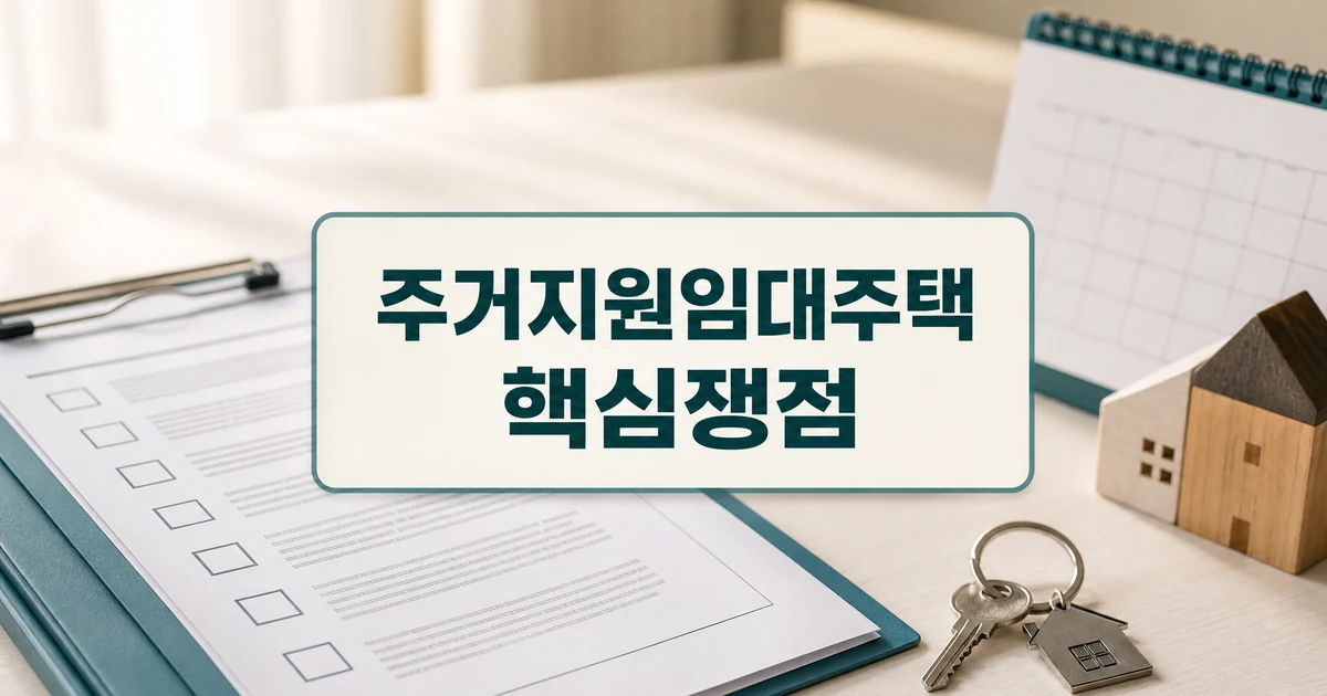 주거지원임대주택 핵심 쟁점을 확인하는 신청 체크리스트와 주택 서류 썸네일