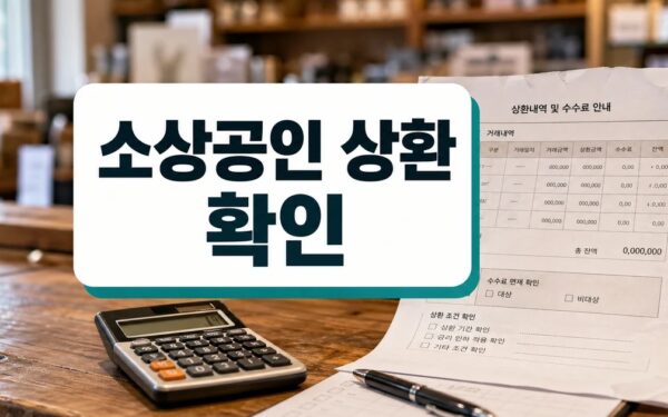 소상공인 상환 부담 낮춘다! 금리 인하, 수수료 면제 대상·확인 방법