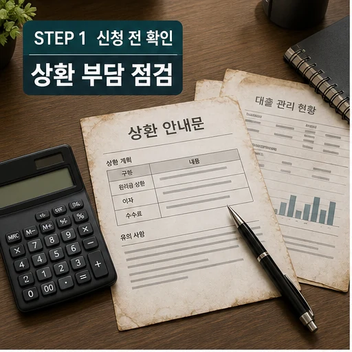 소상공인 상환 부담 금리 인하 수수료 면제 확인 방법 본문 이미지 1