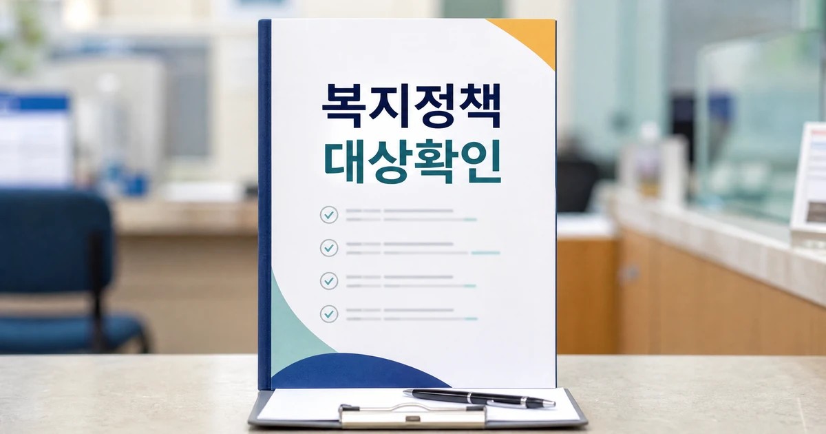 논산시 2026년 복지정책 대상 확인을 돕는 안내 책자와 체크리스트 썸네일