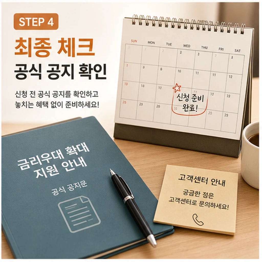 금리우대 확대 공식 공지 최종 체크 이미지
