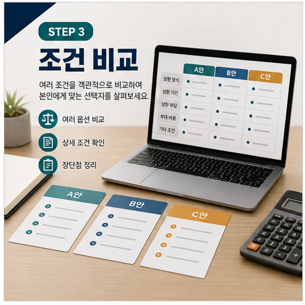 자영업자 빚 탕감해주다…캠코, 총부채 12조 넘었다 자주 묻는 질문 정리 본문 이미지 3 - 조건 비교