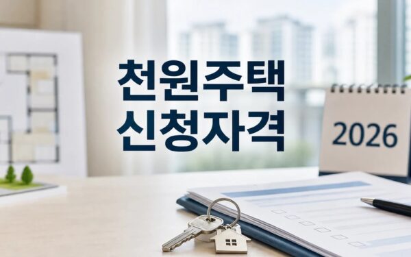 천원주택 2026 신청 방법과 대상 조건 총정리 최신 기준 정리
