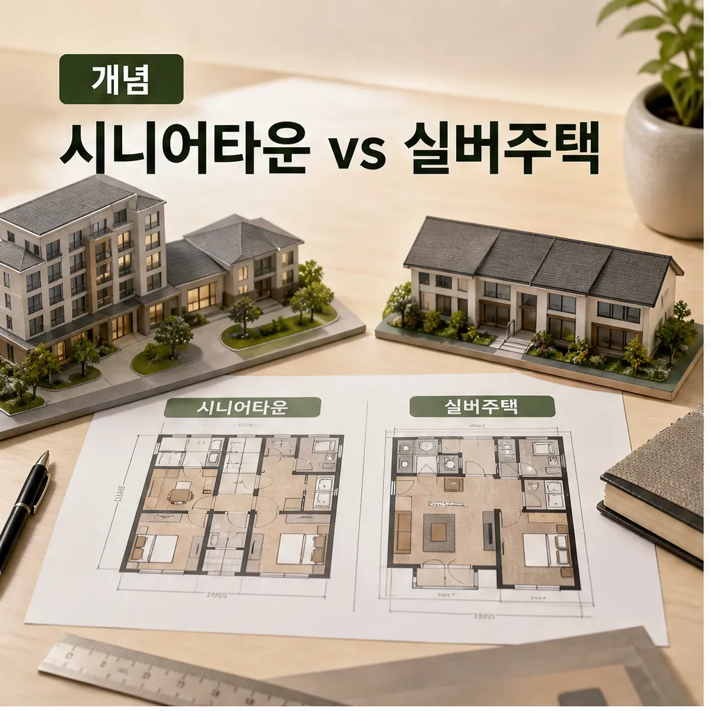 시니어 타운과 실버주택 시장의 성장 가능성: 노후 주거의 판이 바뀐다 자주 묻는 질문 정리 본문 이미지 1 - 개념: 시니어타운과 실버주택 비교