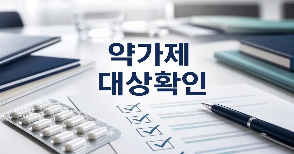 약가제도 개편 영향 대상을 확인하는 의약품과 체크리스트 썸네일