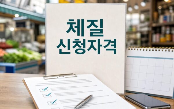 체질 개선 2026 신청 방법과 대상 조건 총정리 최신 기준 정리