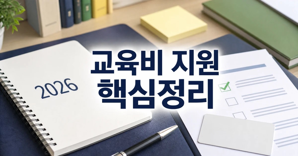 교육비 지원 2026 적용일과 확인 방법을 달력과 체크리스트로 보여주는 대표 이미지