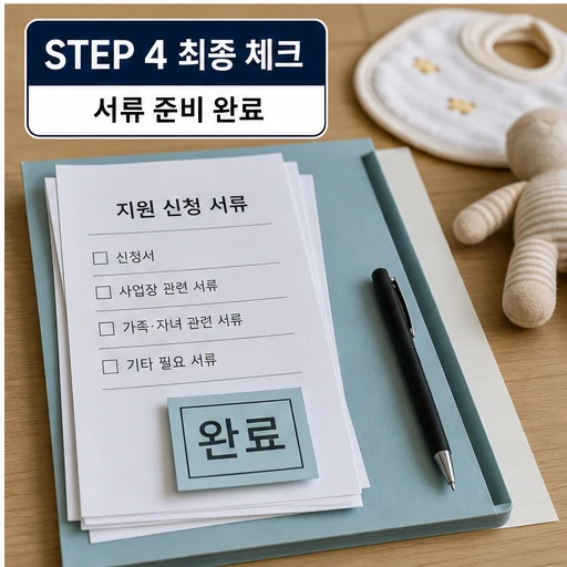 청도군 소상공인 출산 육아 지원사업 최종 서류 준비 체크 이미지