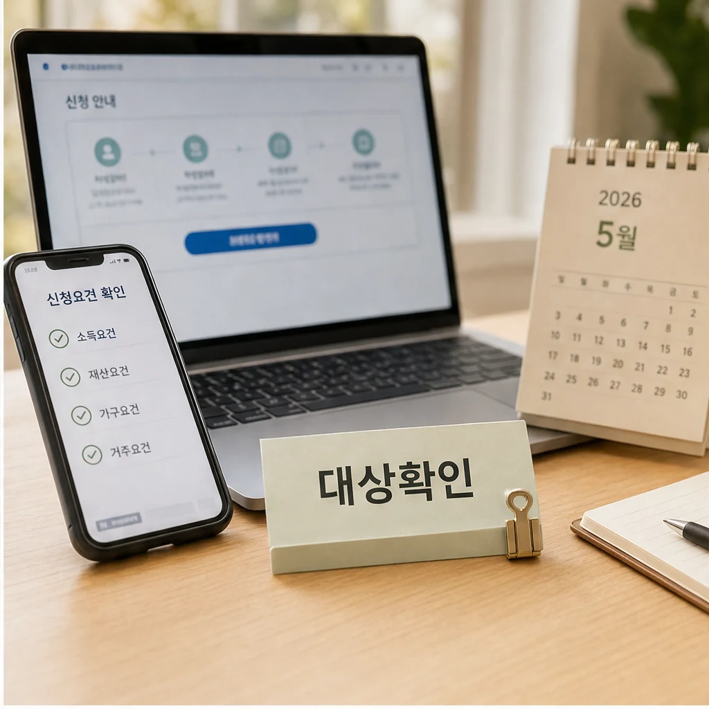 2026년 자녀·근로장려금 대상과 조건 확인 순서 이미지