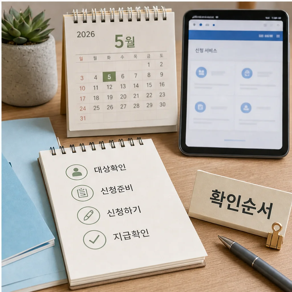 자녀·근로장려금 지급일정과 확인순서 체크리스트 이미지