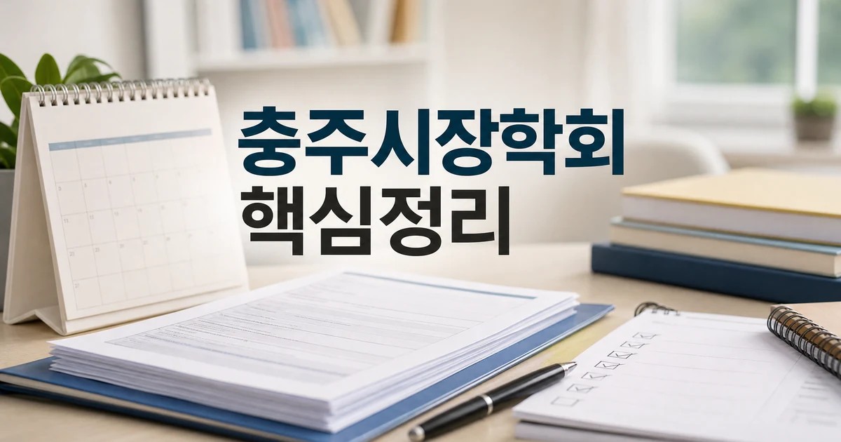 충주시장학회 2026 신청 기준을 확인하는 달력과 체크리스트 대표 이미지