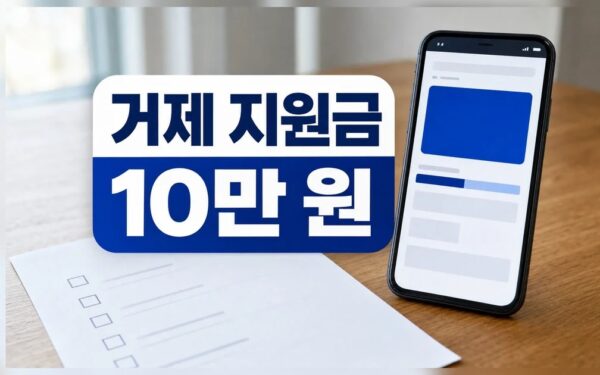 경남도 생활지원금 10만 거제시 대상·기간·준비서류 체크리스트