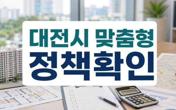 대전시, 맞춤형 주거지원사업 1천610억 투입 자주 묻는 질문 정리
