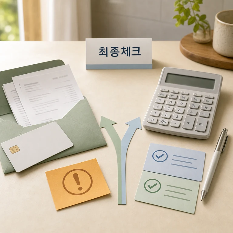 주유지원금 결정 전 조건과 비용을 비교해 보는 체크 카드 이미지