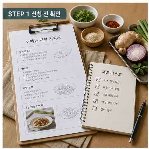 서금원 음식점 자영업자 신메뉴 개발 지원사업 본문 단계별 확인 이미지 1