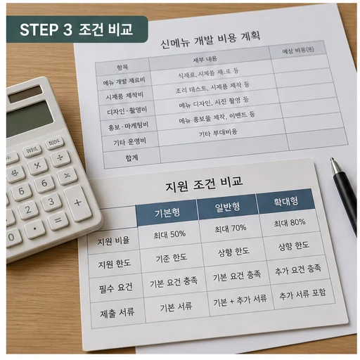 서금원 음식점 자영업자 신메뉴 개발 지원사업 본문 단계별 확인 이미지 3