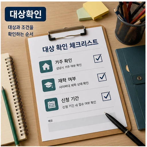 성남시, 사이버대 교육비 지원 4곳→8곳 확대 대상·확인 방법 본문 이미지 2 - 대상확인