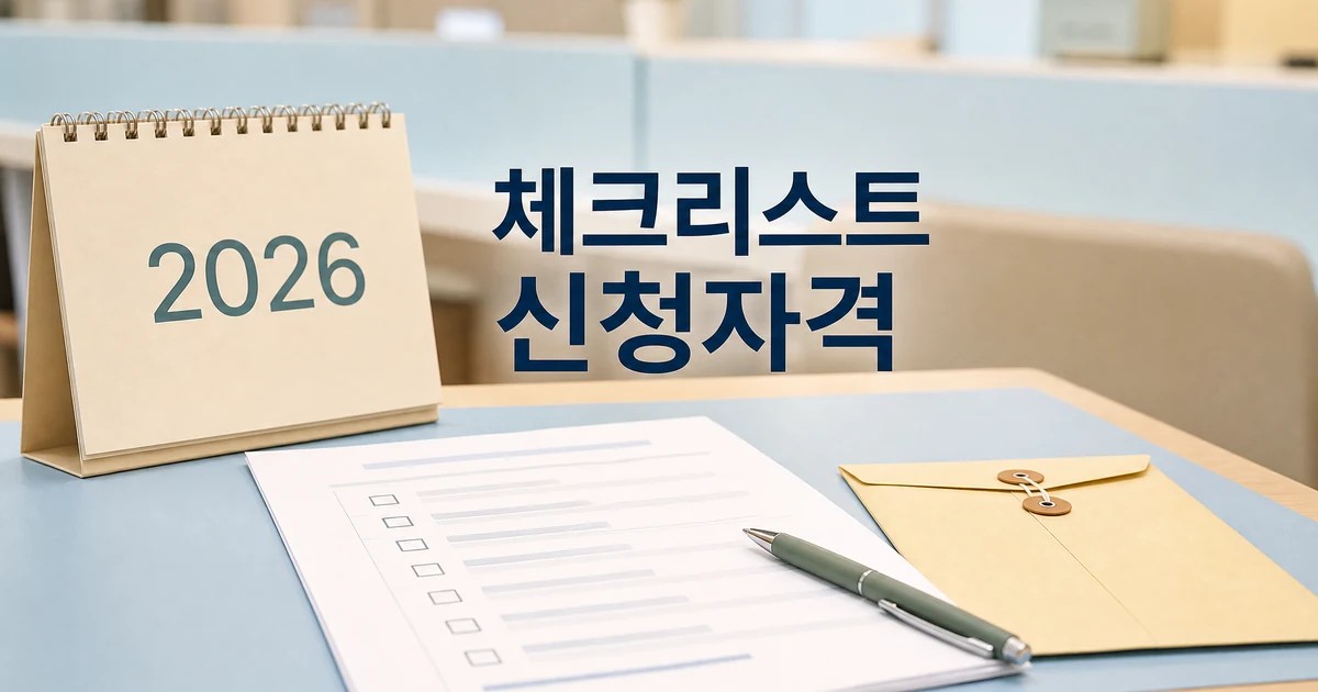 부모급여 2026 신청자격 체크리스트를 확인하는 서류와 달력 대표 이미지