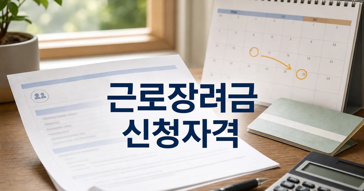 2026년 근로장려금 반기 신청자격과 일정 확인 대표 이미지