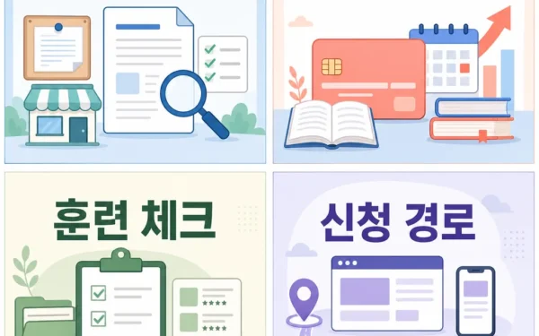 국민내일배움카드 2026, 훈련 과정 고르기 전 확인할 것