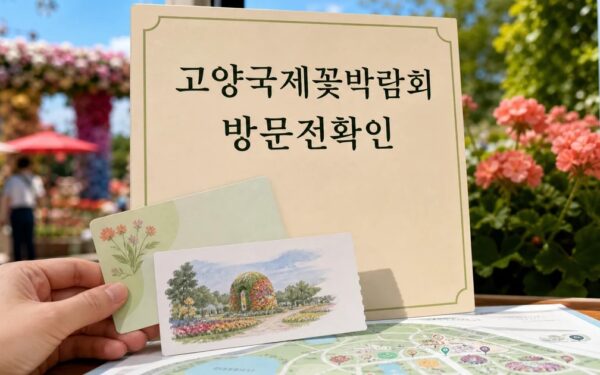 고양국제꽃박람회 2026, 문화누리카드 이용 전 확인법