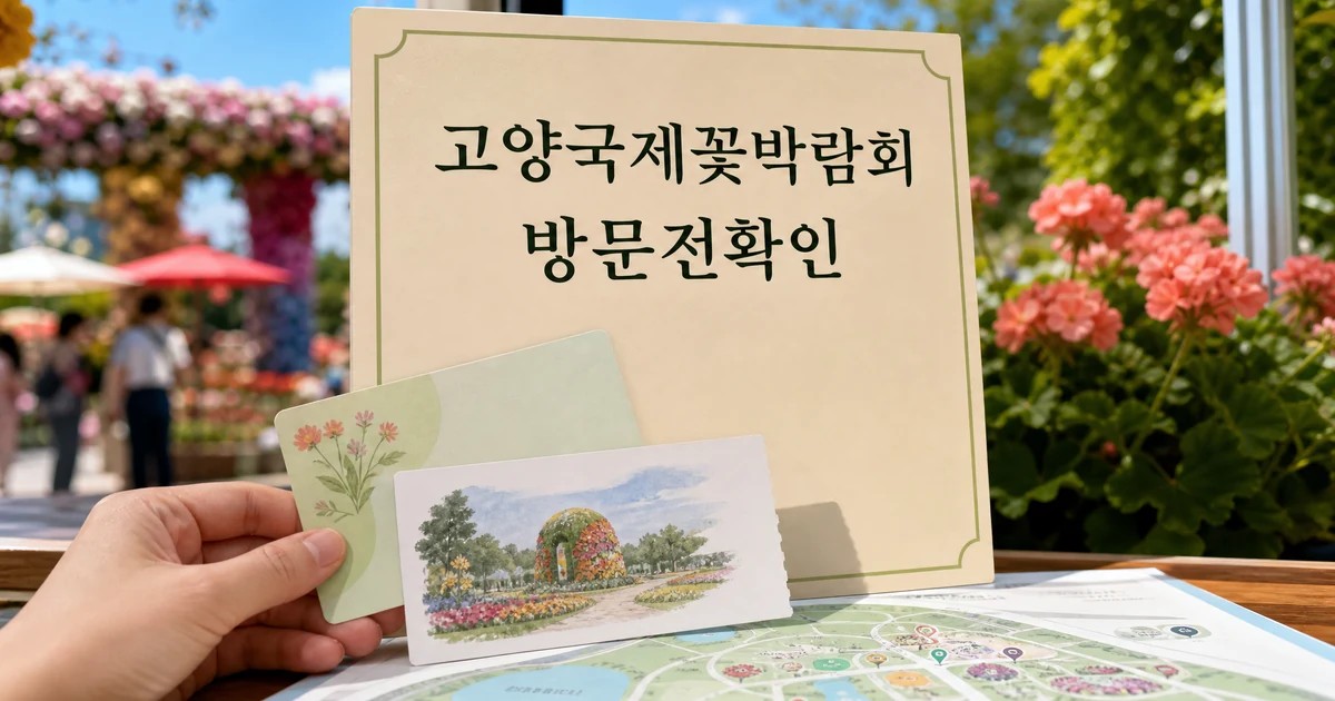 고양국제꽃박람회 2026 문화누리카드 이용 전 확인법 대표 이미지