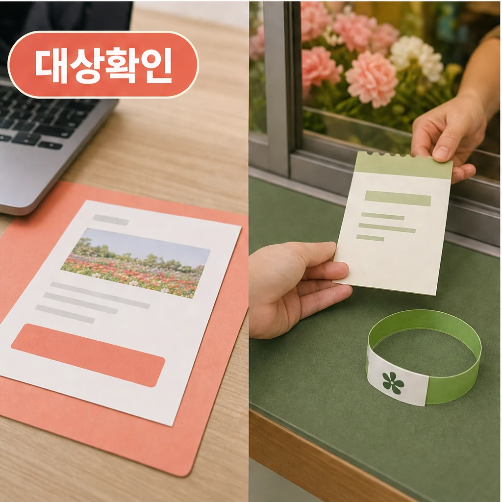 고양국제꽃박람회 온라인 예매와 현장 결제 조건 확인 이미지