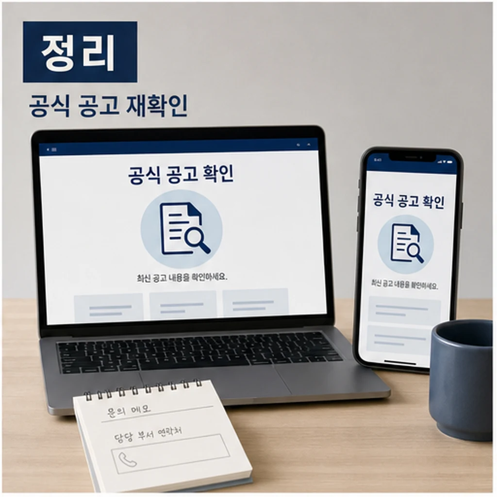 광진구 청년정책 공식 공고와 담당 부서 재확인 이미지
