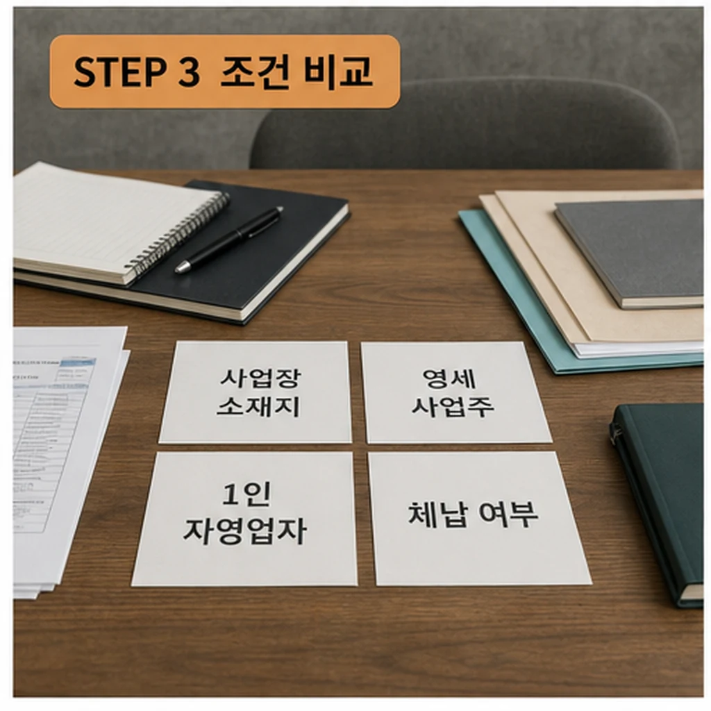 횡성군 사회보험료 지원 조건 비교 체크리스트 이미지