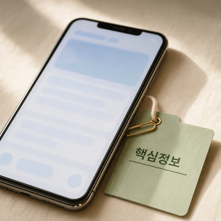 복지 자동 연결 체계 전환 2026 핵심정보를 확인하는 휴대폰과 준비 서류 이미지