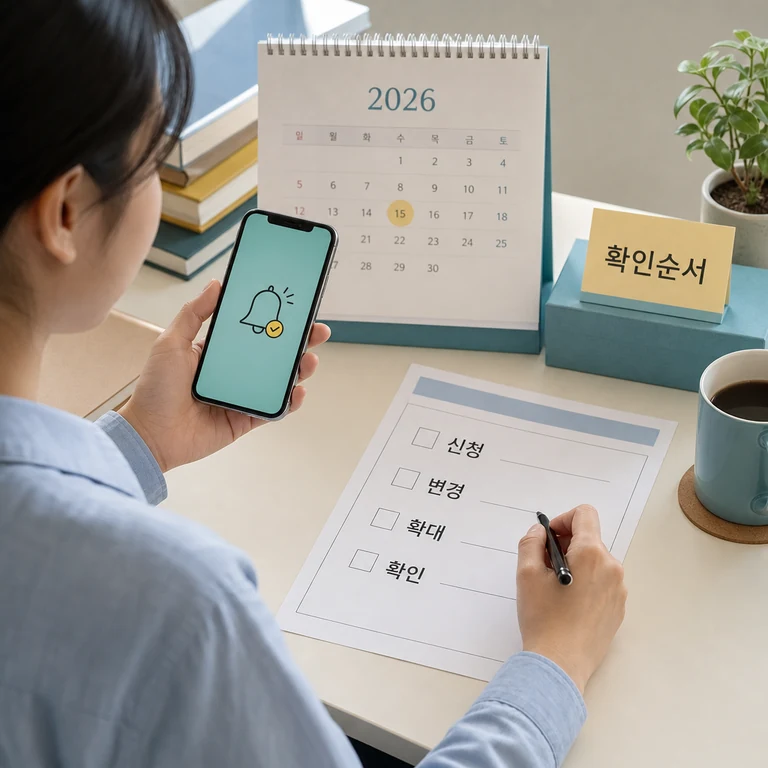 후속 공지와 확인 순서를 점검하는 본문 이미지