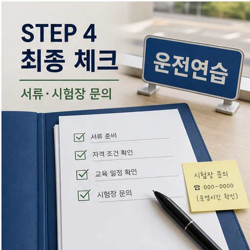 장애인 운전면허 교육비 지원 최종 서류와 시험장 문의 이미지