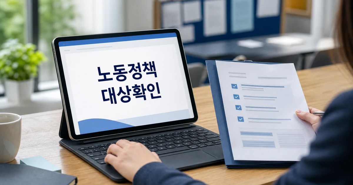2026 노동정책 일자리 근로조건 공식 확인 경로와 대상 확인 대표 이미지