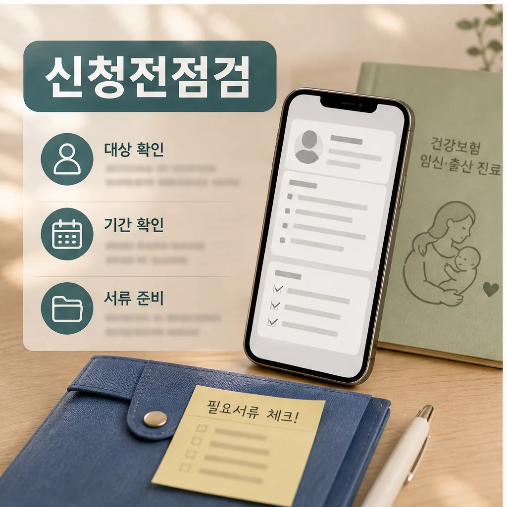 임신 출산 지원 신청 전 서류와 공식 경로 점검 이미지