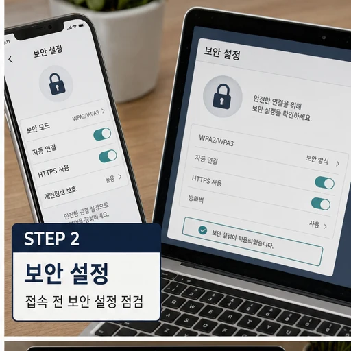 공공와이파이 2026 보안 설정 점검 이미지