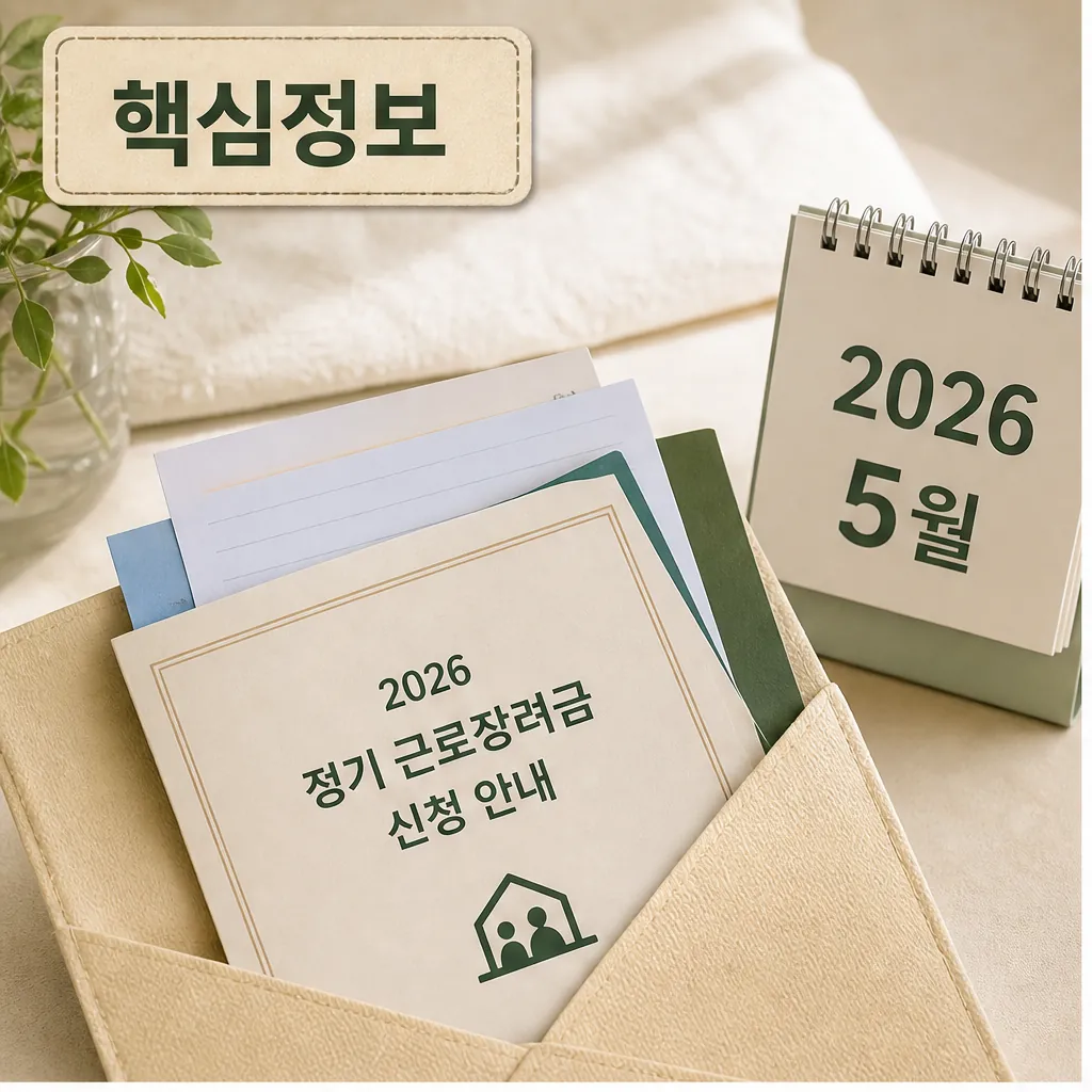 2026 정기 근로장려금 최대 330만 원 신청 핵심정보 본문 이미지