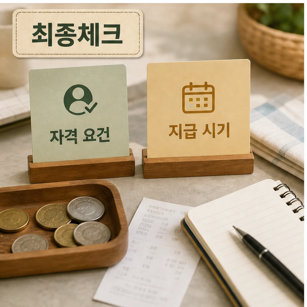 근로장려금 지급일과 신청 전 최종체크 본문 이미지
