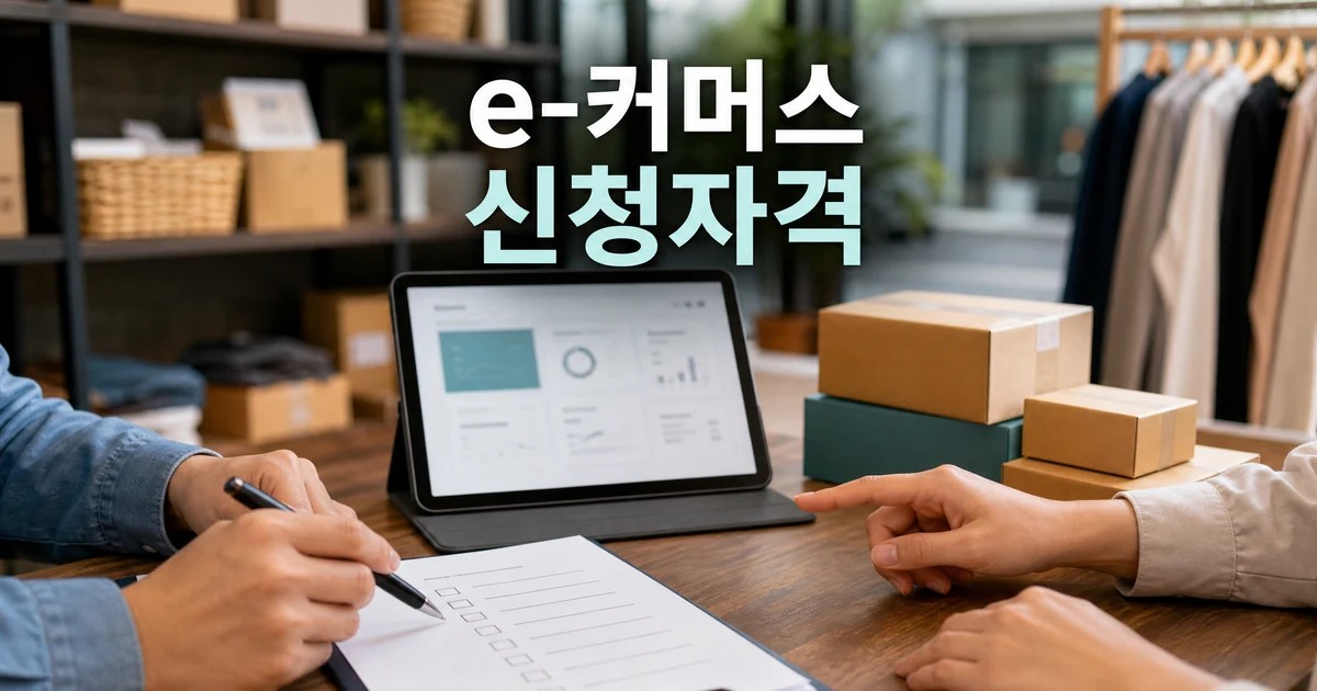 e-커머스 창업 코칭 과정 2026 신청자격을 확인하는 상담 테이블과 온라인 판매 준비 썸네일