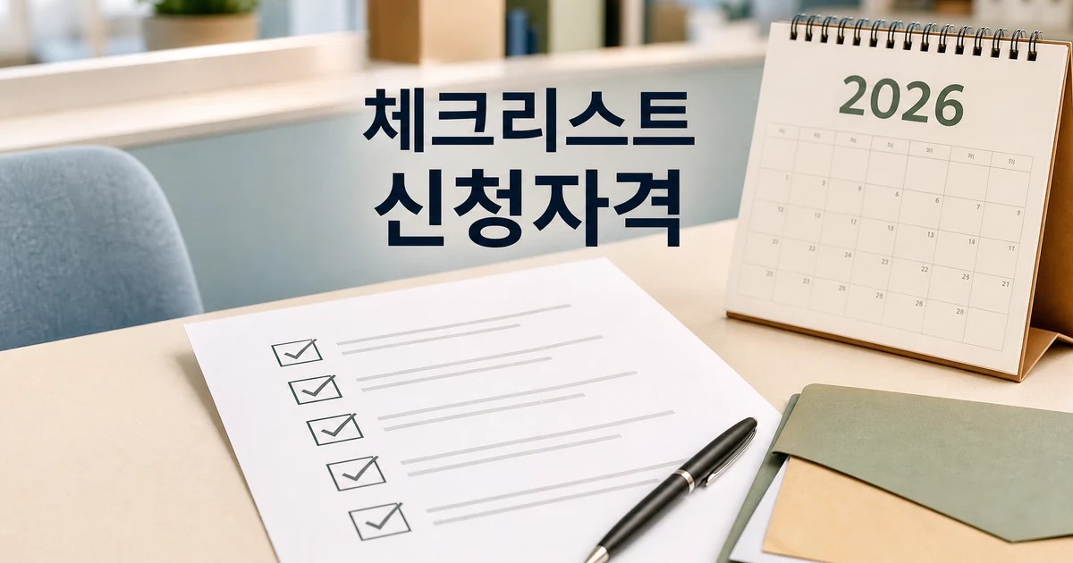 기초연금 2026 수급 자격과 신청 전 체크리스트를 보여주는 대표 이미지