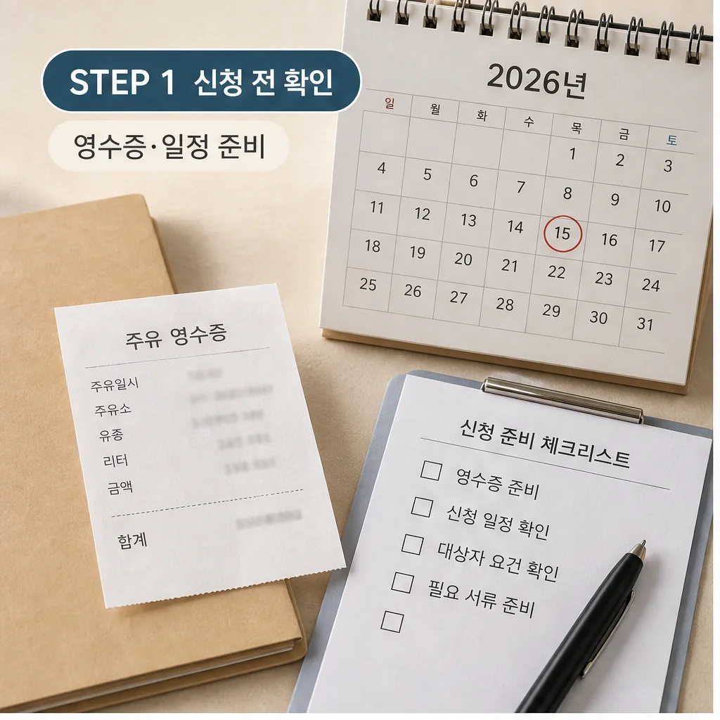 유류지원금 신청 전 확인과 2026년 일정 준비를 보여주는 본문 이미지